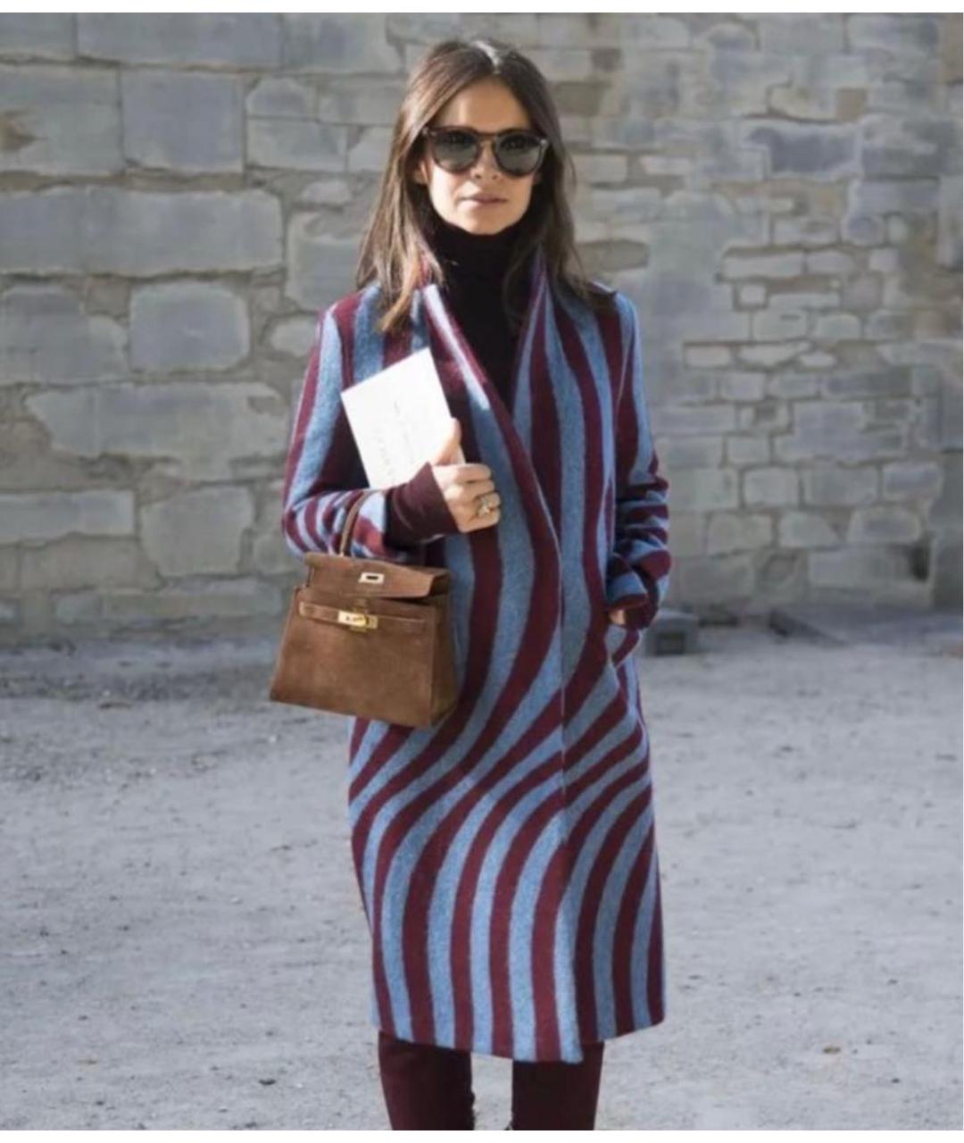 DRIES VAN NOTEN Голубое шерстяное пальто, фото 6