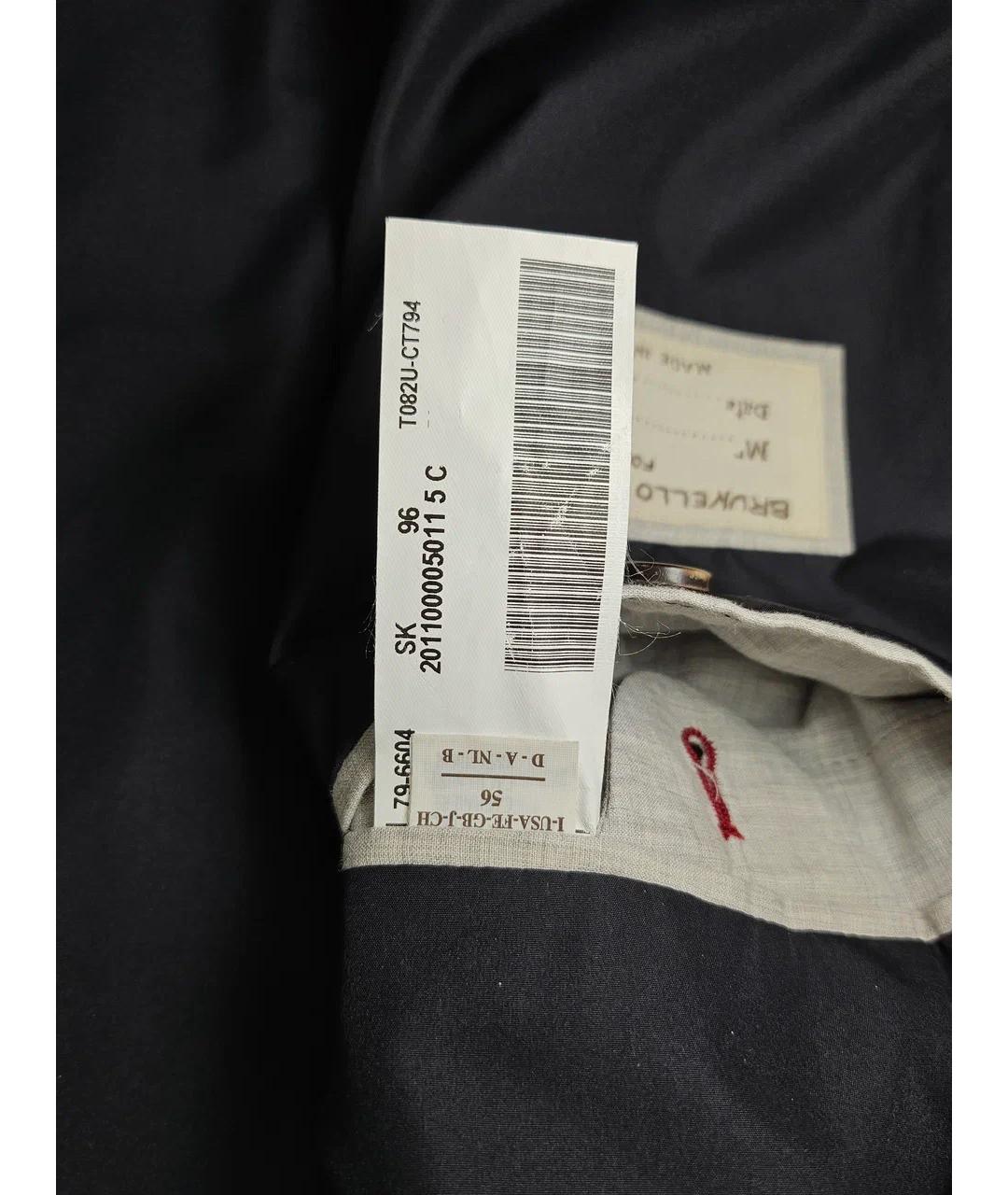 BRUNELLO CUCINELLI Синее кашемировое пальто, фото 8