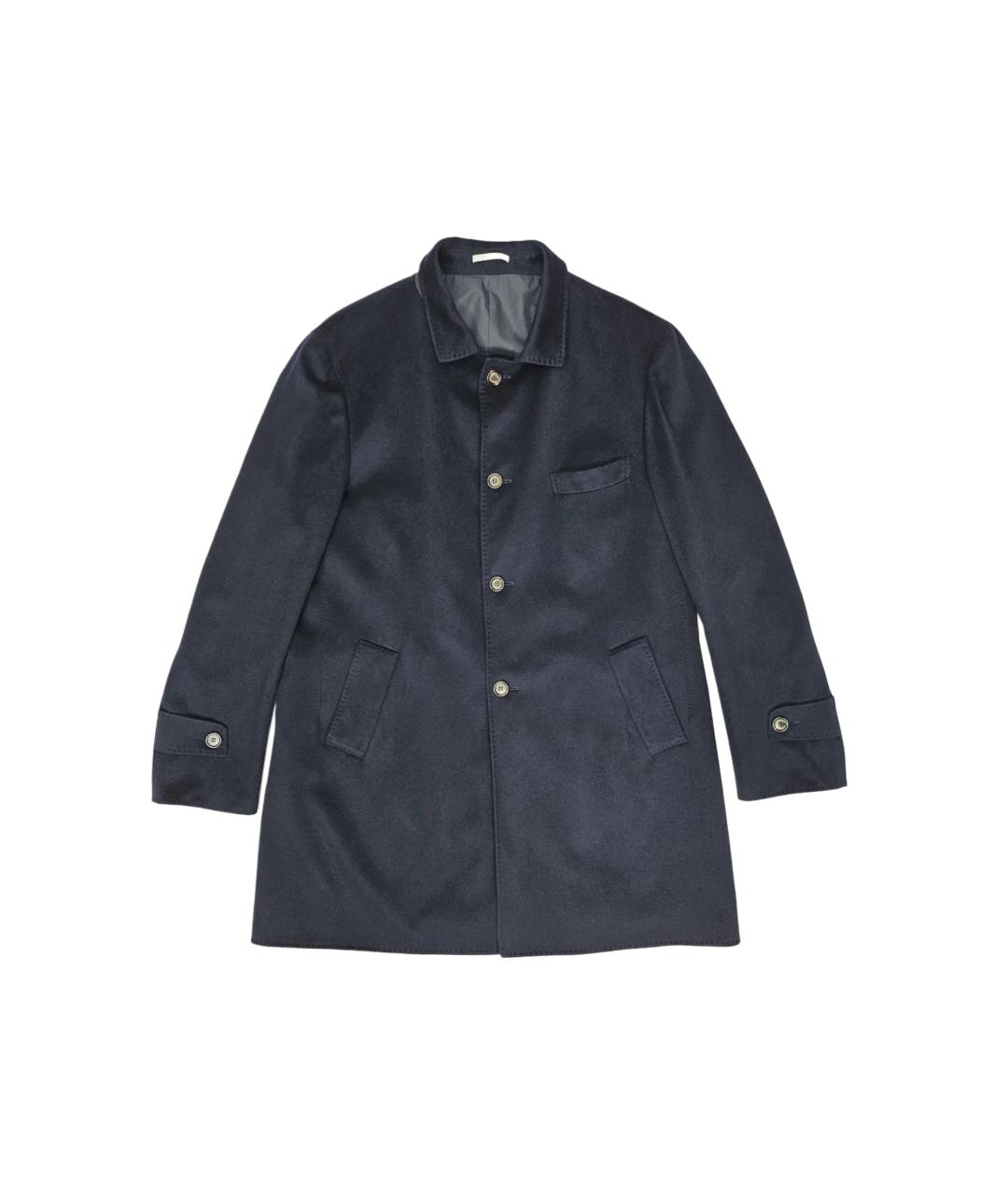 BRUNELLO CUCINELLI Синее кашемировое пальто, фото 1