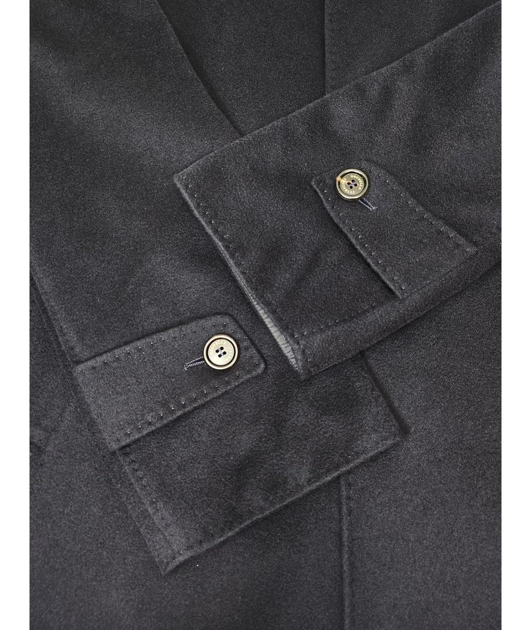 BRUNELLO CUCINELLI Синее кашемировое пальто, фото 5