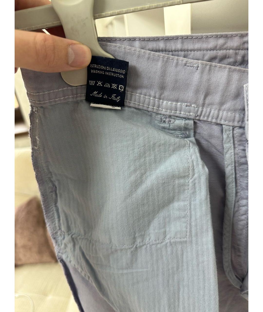 STEFANO RICCI Серые хлопковые повседневные брюки, фото 5
