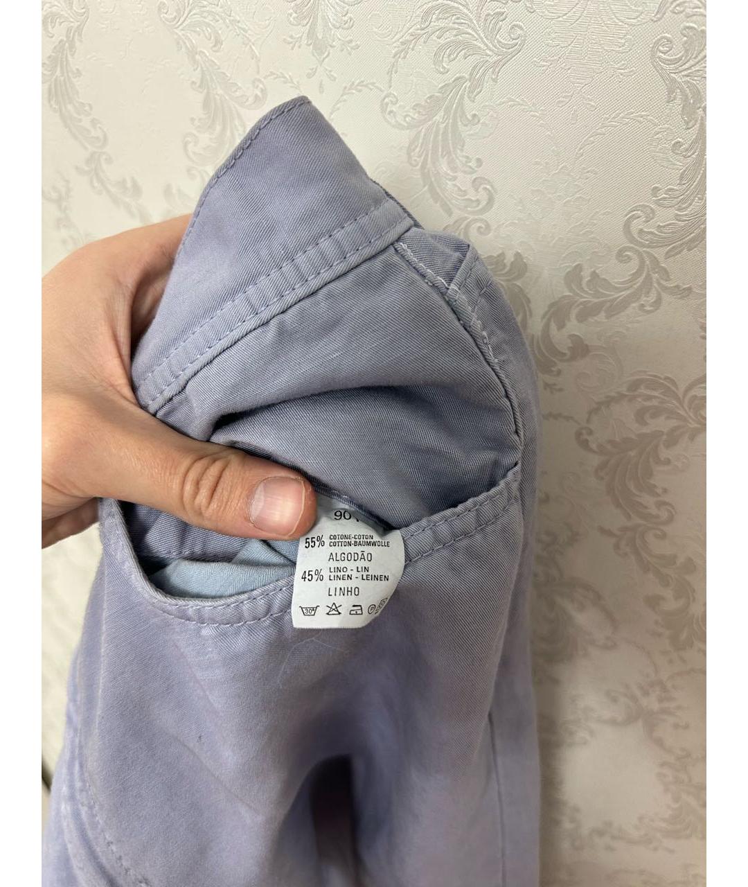 STEFANO RICCI Серые хлопковые повседневные брюки, фото 7