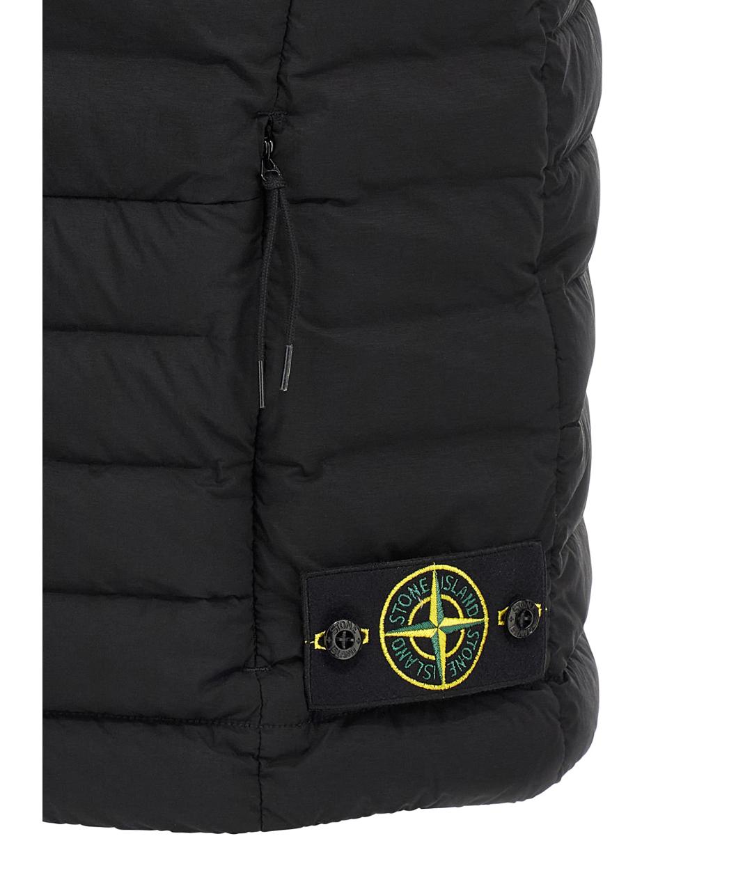 STONE ISLAND Черная полиамидовая жилетка, фото 3