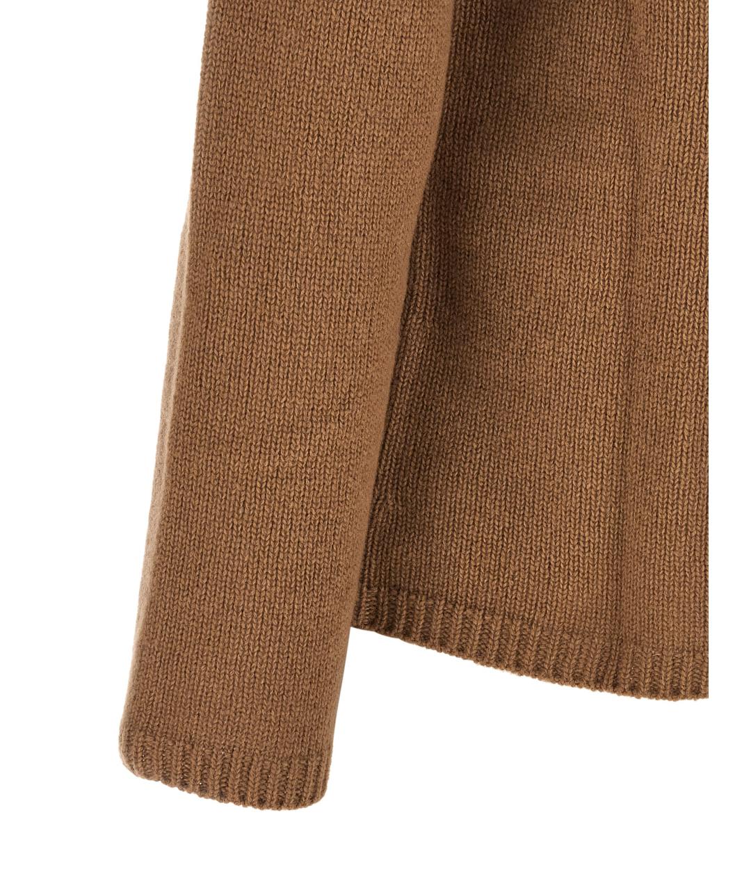 'S MAX MARA Коричневый шерстяной джемпер / свитер, фото 4