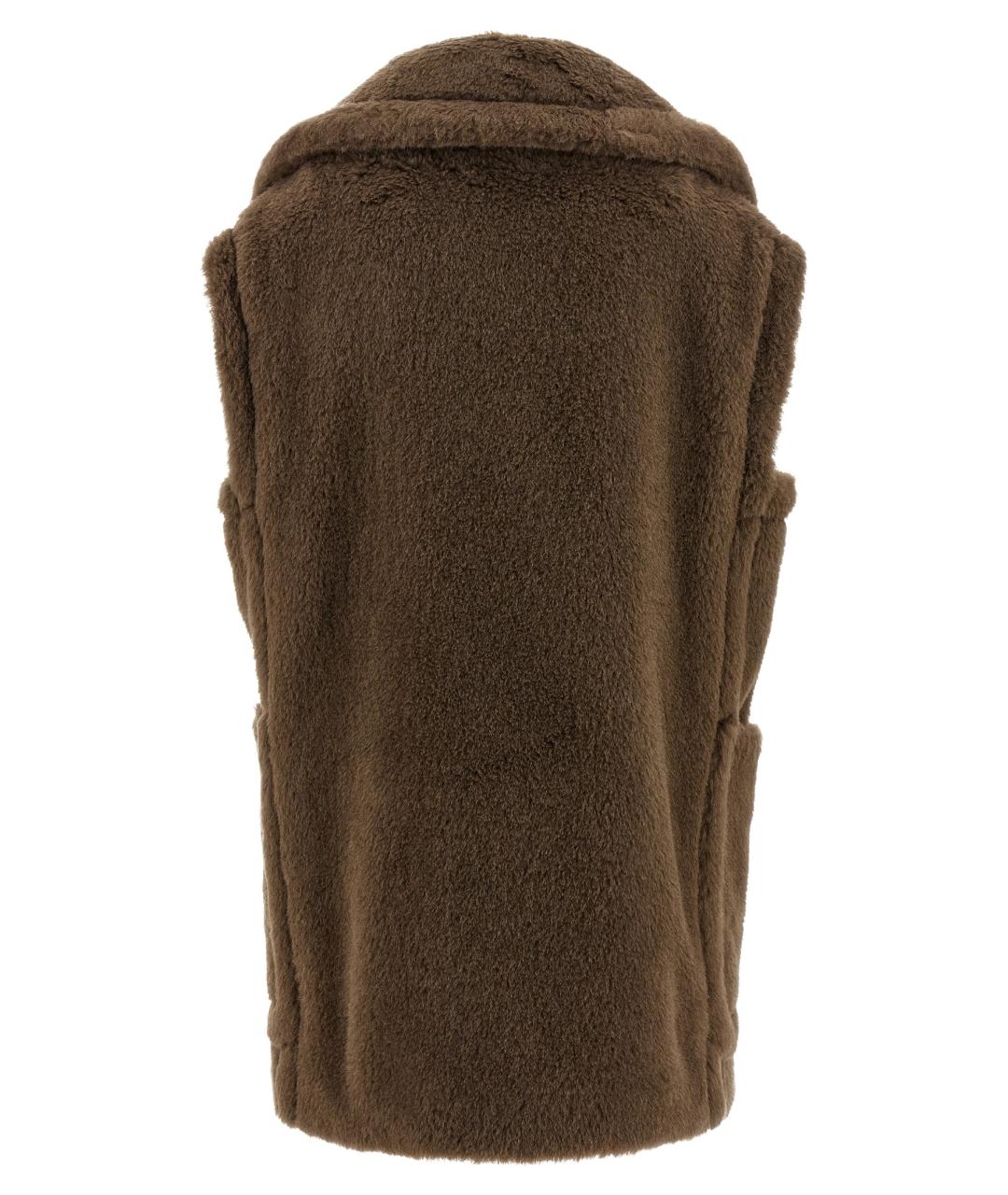 MAX MARA Коричневый шерстяной жилет, фото 2