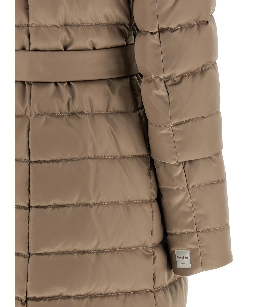 MAX MARA Бежевый полиамидовый пуховик, фото 5