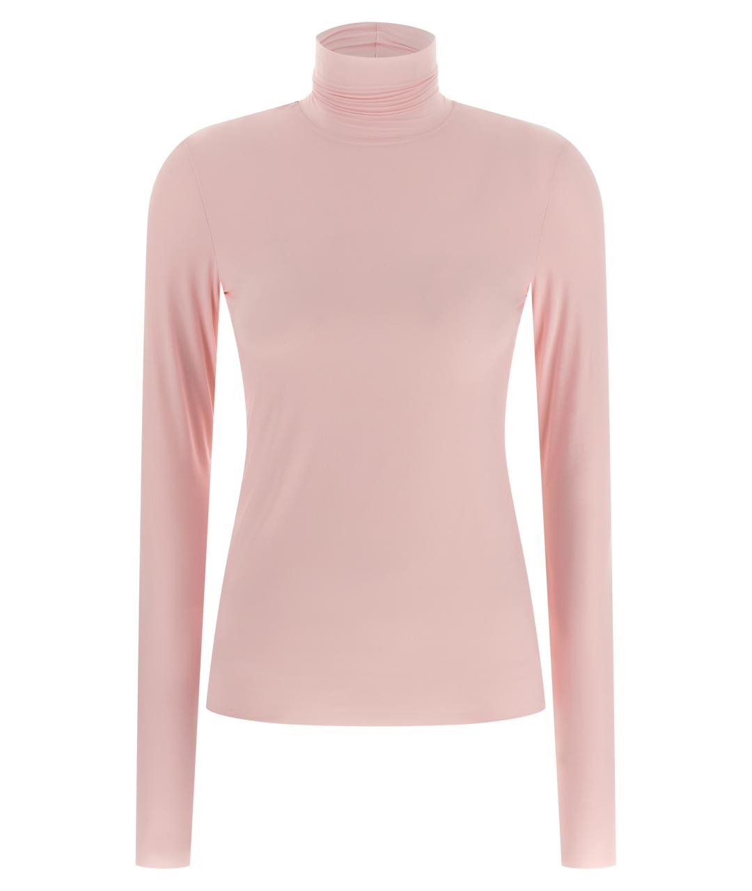SPORTMAX Розовая полиамидовая водолазка, фото 1