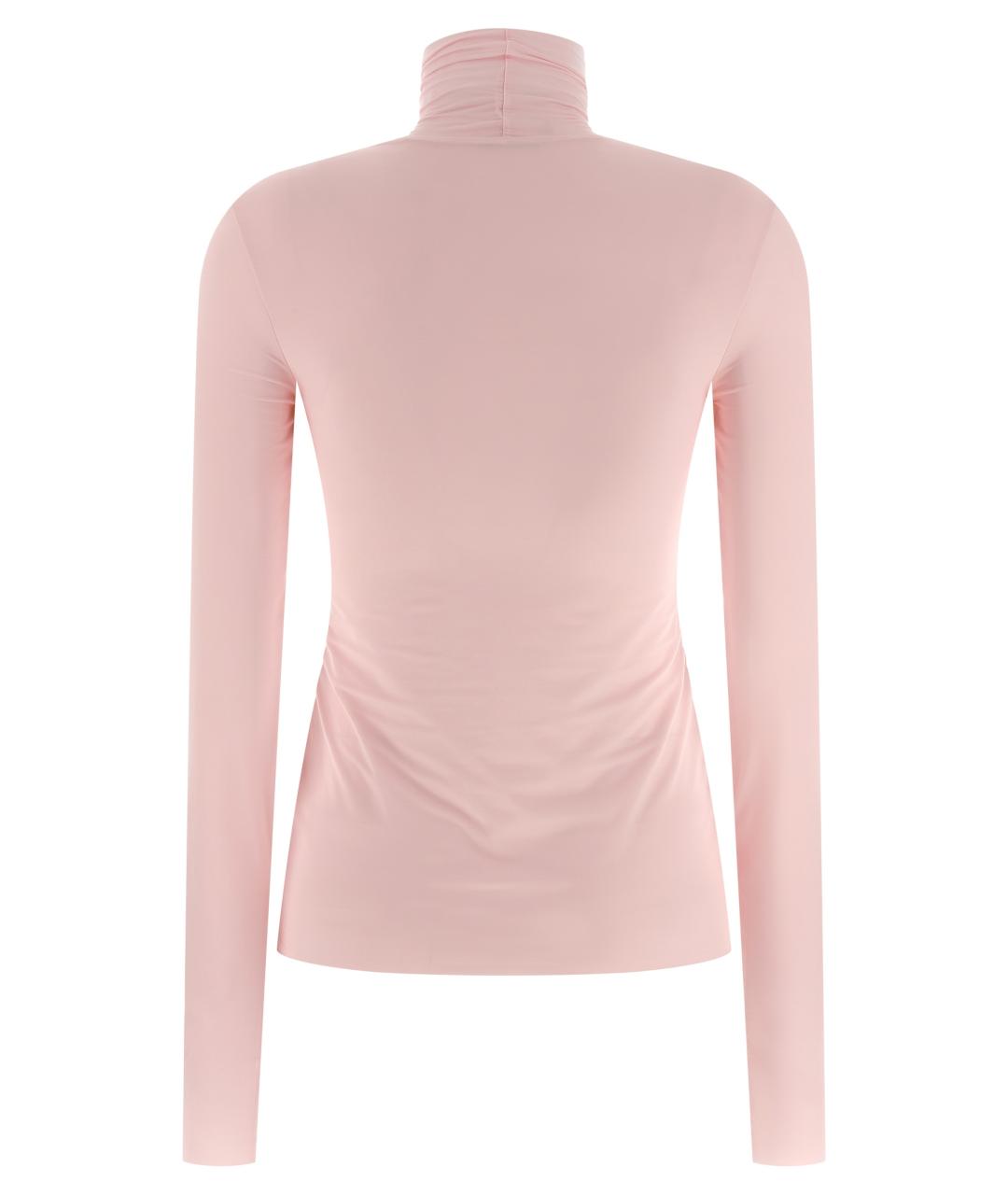 SPORTMAX Розовая полиамидовая водолазка, фото 2