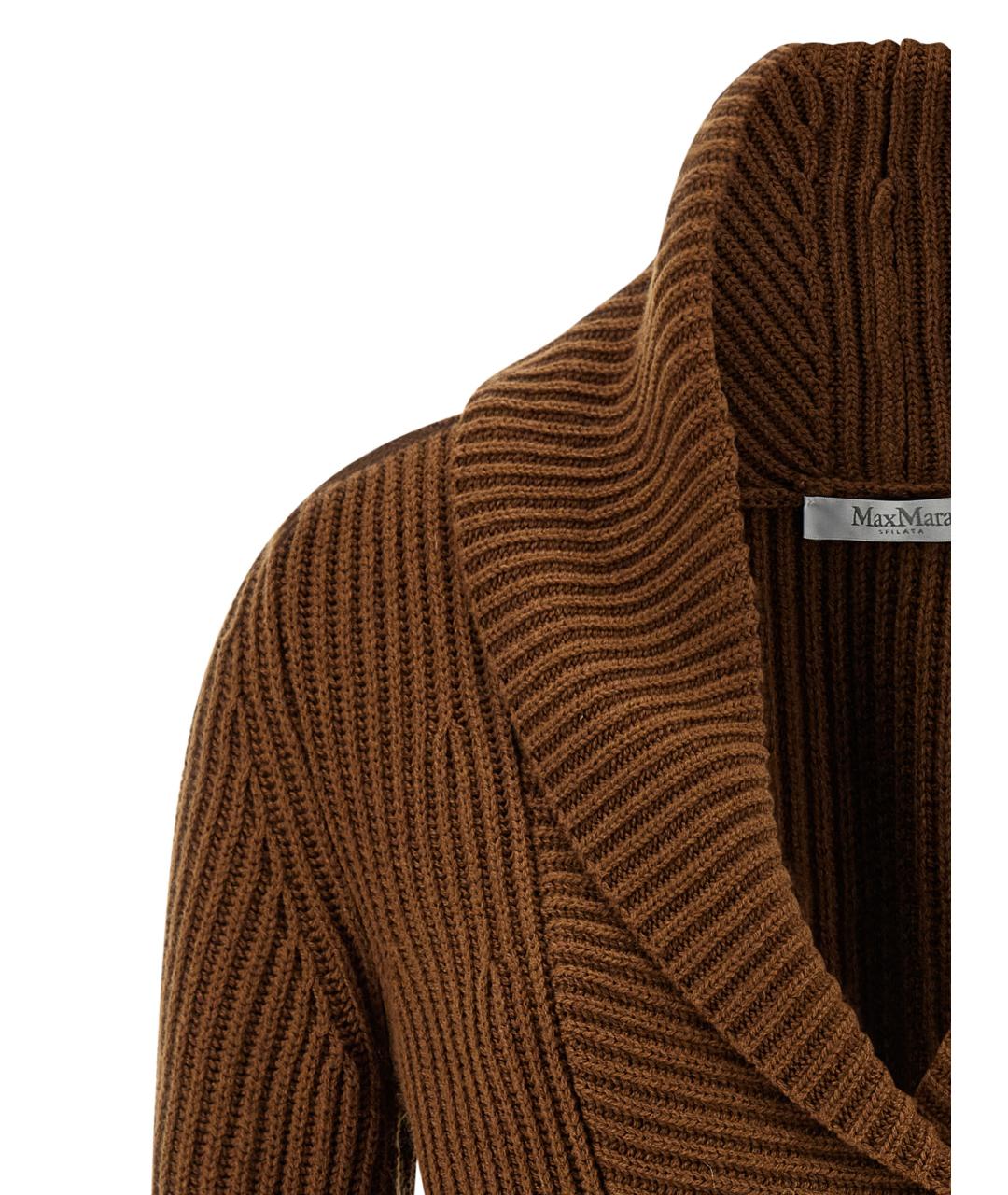 MAX MARA Коричневый шерстяной джемпер / свитер, фото 3