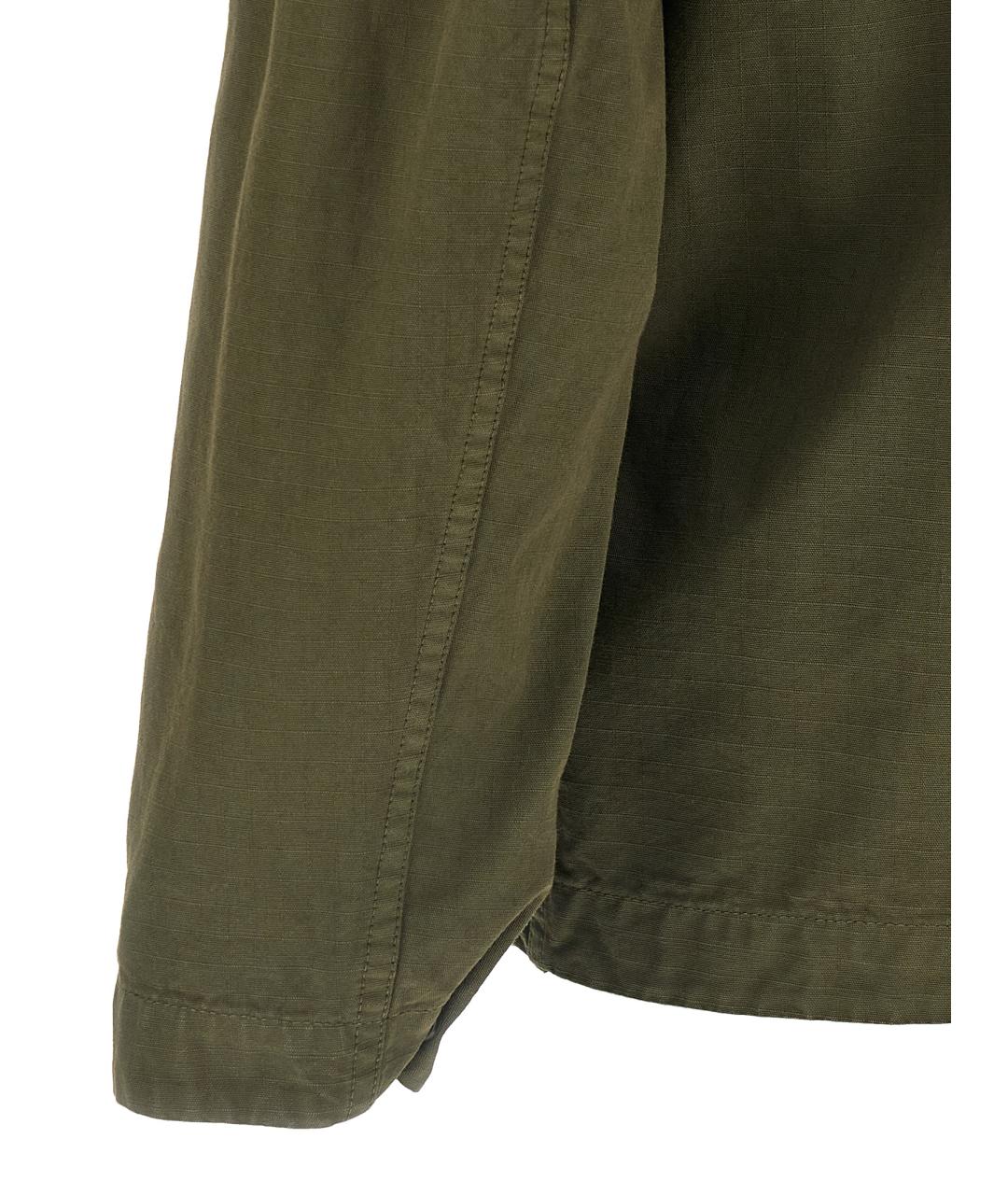 STONE ISLAND Зеленая хлопковая кэжуал рубашка, фото 4