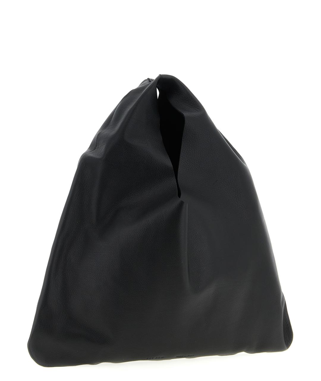 THE ROW Черная кожаная сумка тоут, фото 2