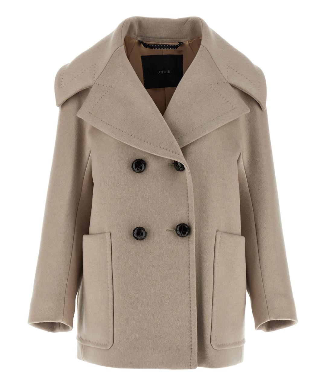 MAX MARA Бежевое кашемировое пальто, фото 1