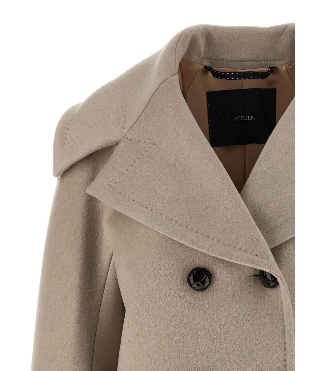 MAX MARA Бежевое кашемировое пальто, фото 3