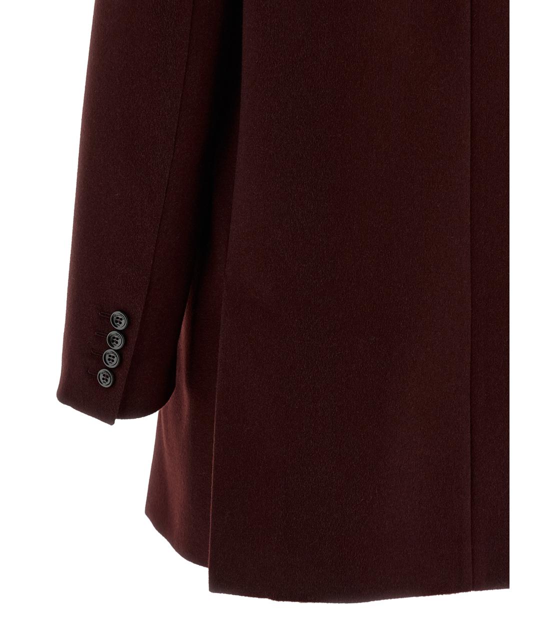 MAX MARA Бордовый шерстяной жакет/пиджак, фото 4