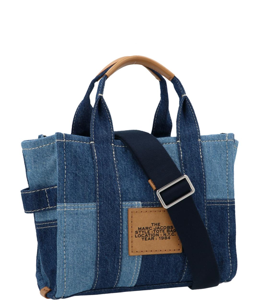 MARC JACOBS Синяя хлопковая сумка тоут, фото 2