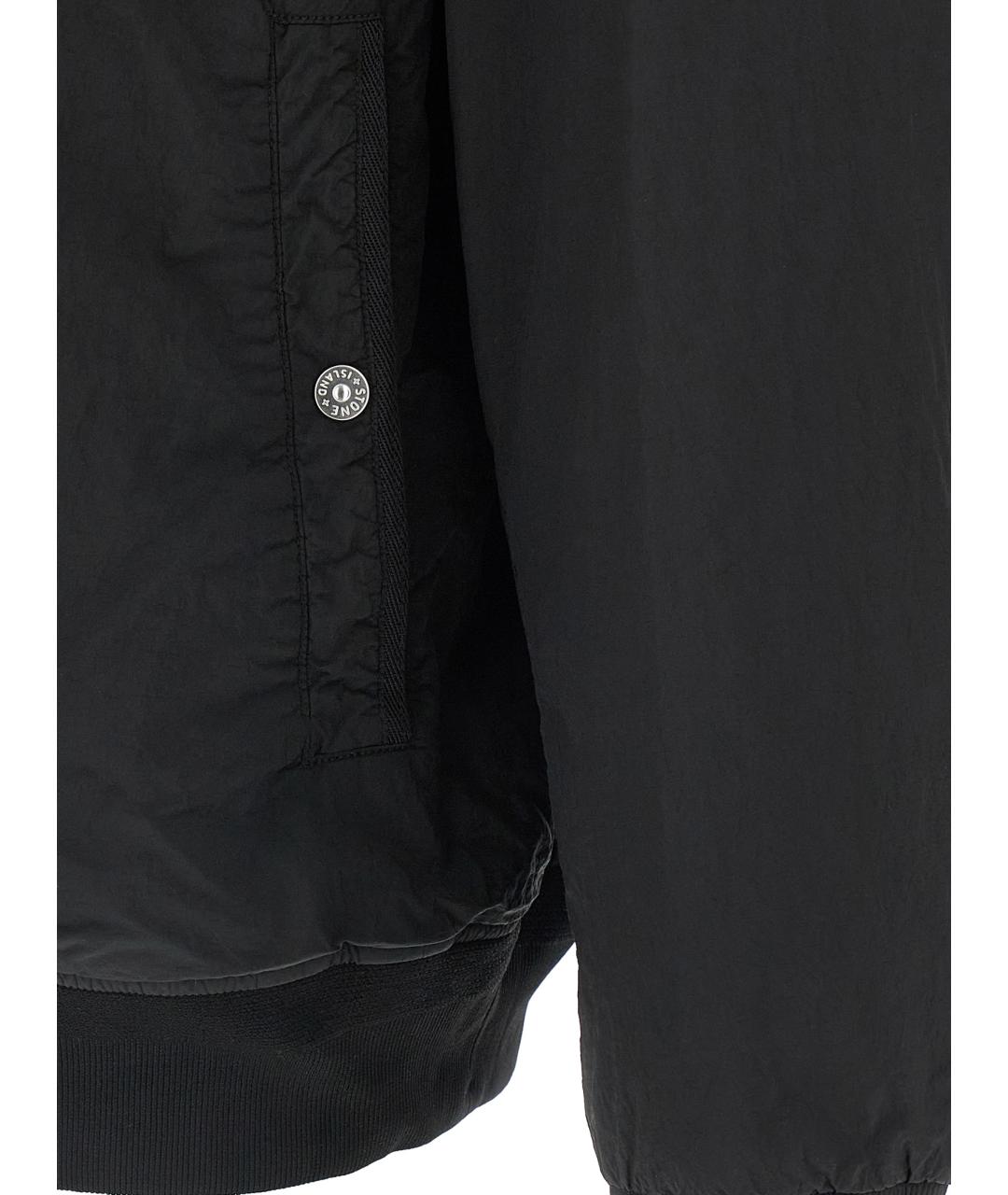 STONE ISLAND Черная полиамидовая куртка, фото 4