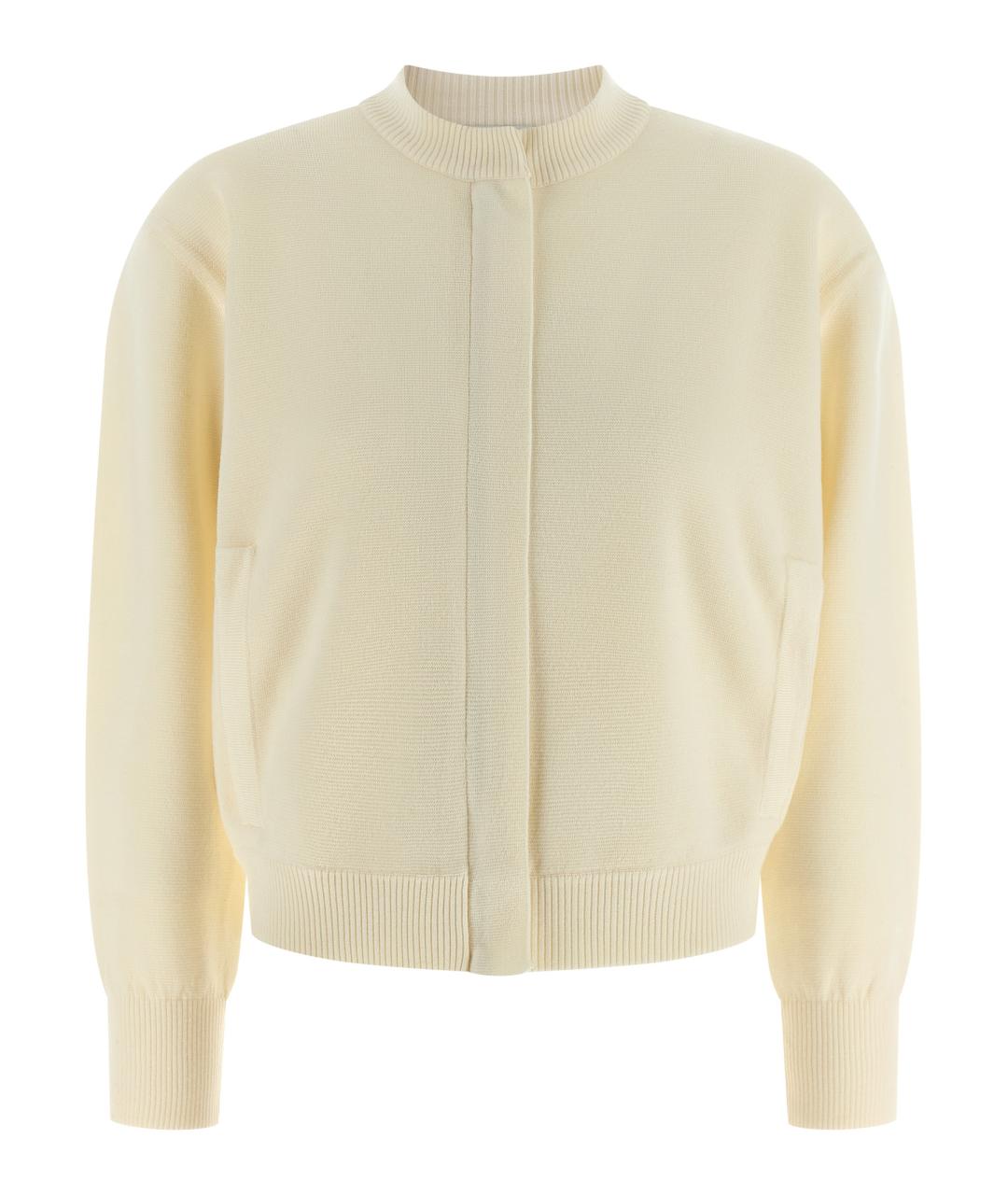 MAX MARA Белый шерстяной кардиган, фото 1