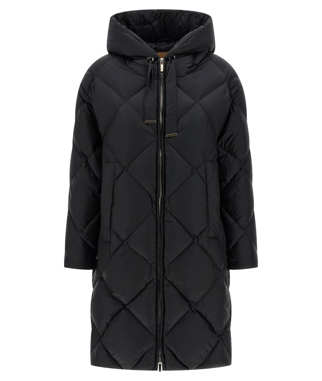 MAX MARA Черный полиамидовый пуховик, фото 1