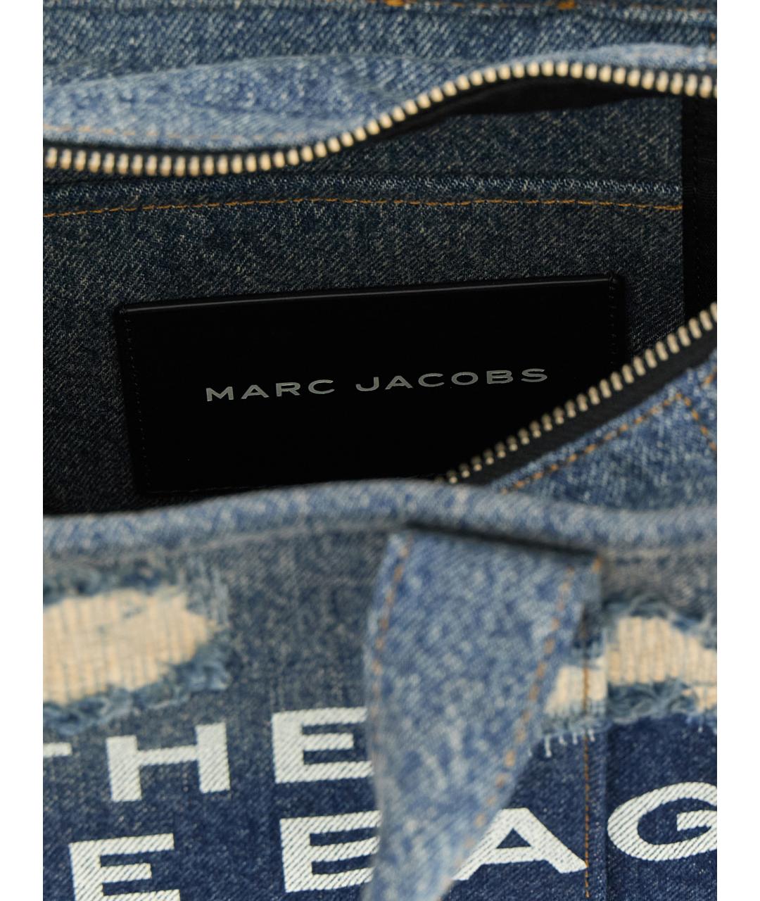 MARC JACOBS Синяя хлопковая сумка тоут, фото 4