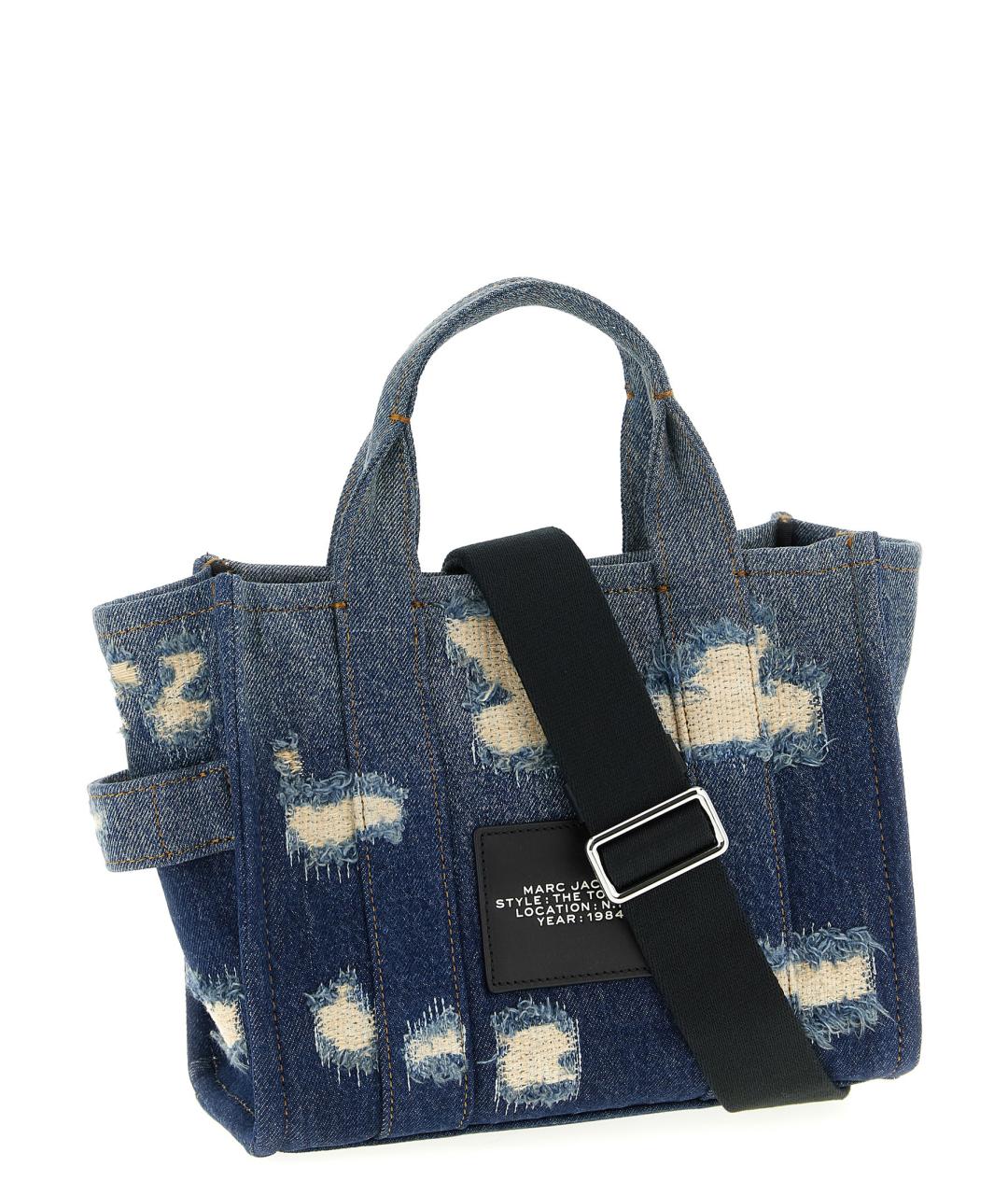 MARC JACOBS Синяя хлопковая сумка тоут, фото 2