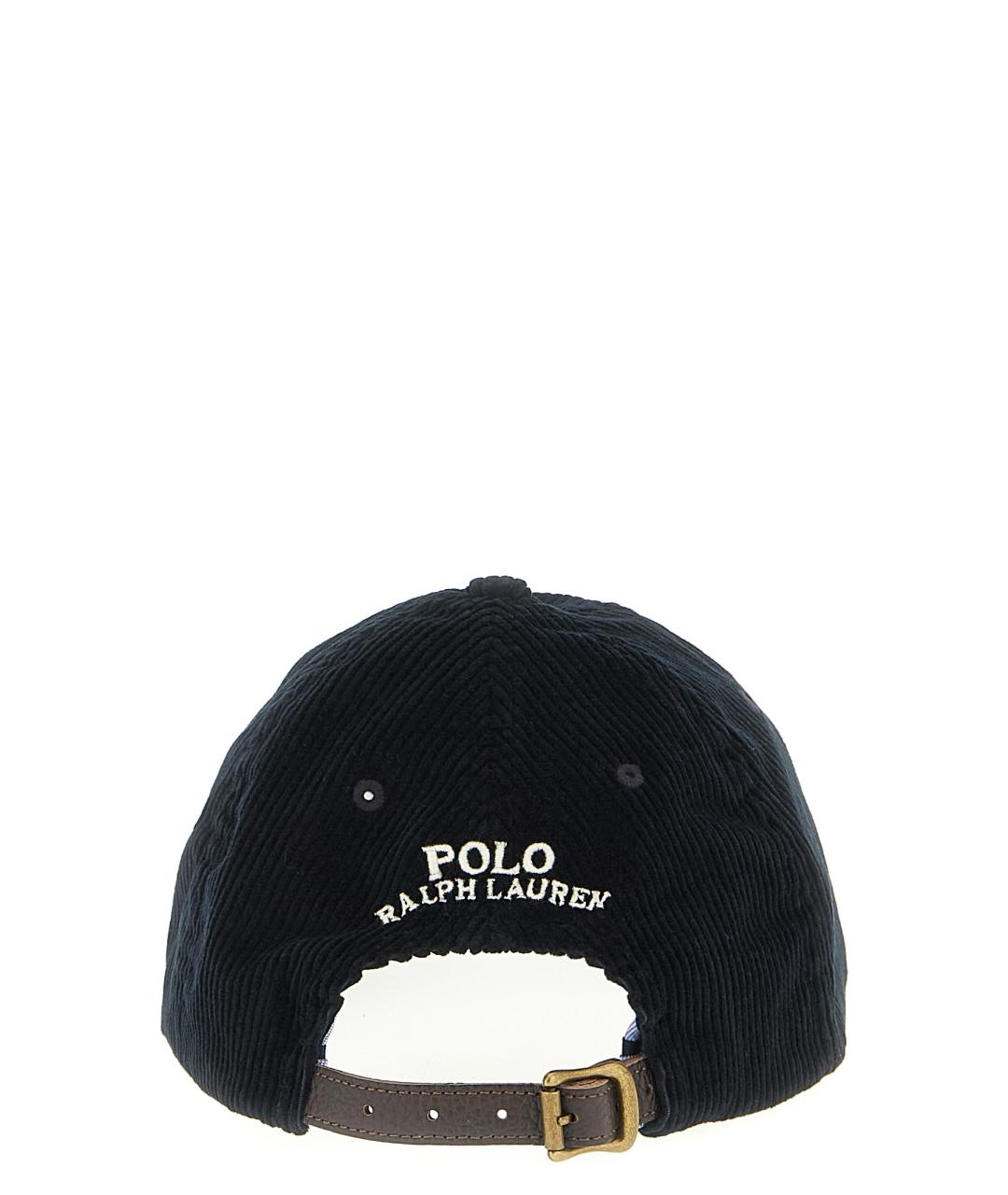 POLO RALPH LAUREN Черная хлопковая кепка/бейсболка, фото 3