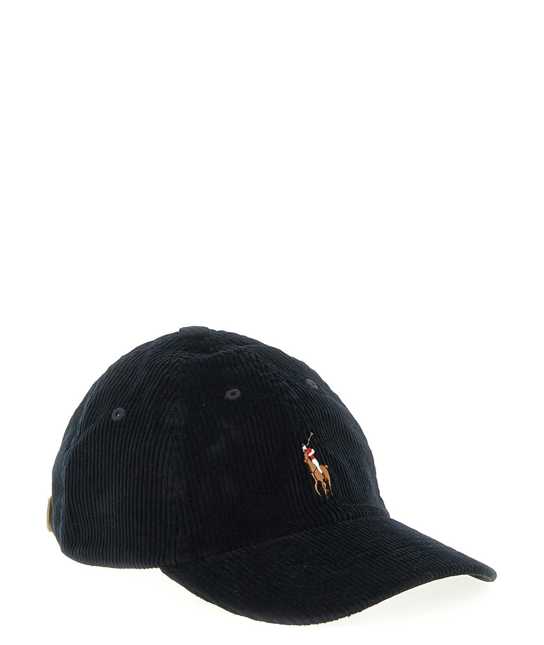 POLO RALPH LAUREN Черная хлопковая кепка/бейсболка, фото 2