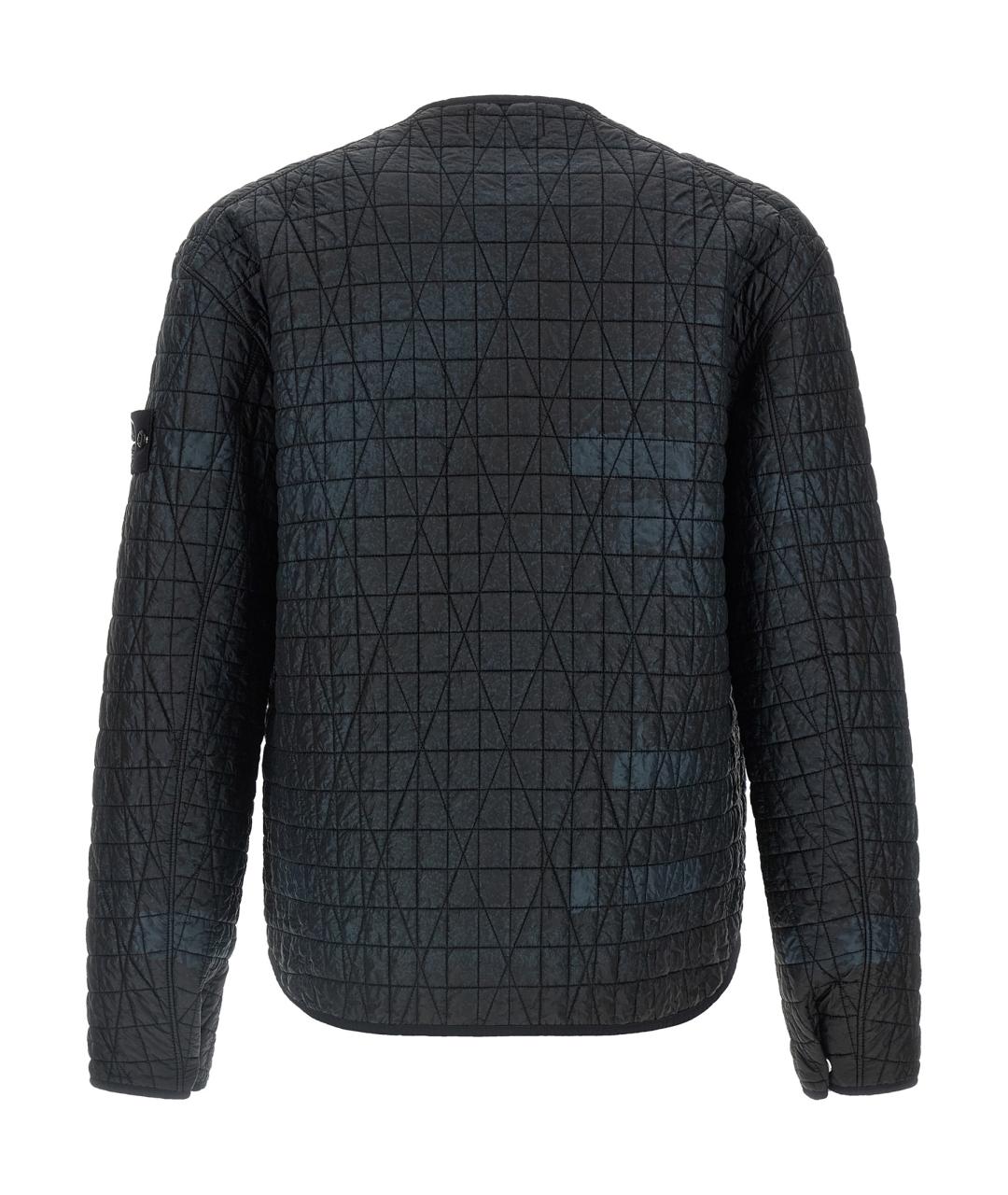 STONE ISLAND Черная полиамидовая куртка, фото 2