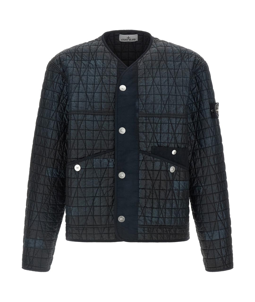 STONE ISLAND Черная полиамидовая куртка, фото 1