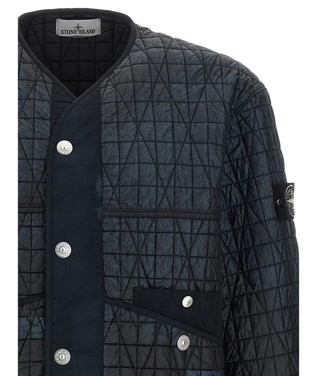 STONE ISLAND Черная полиамидовая куртка, фото 3