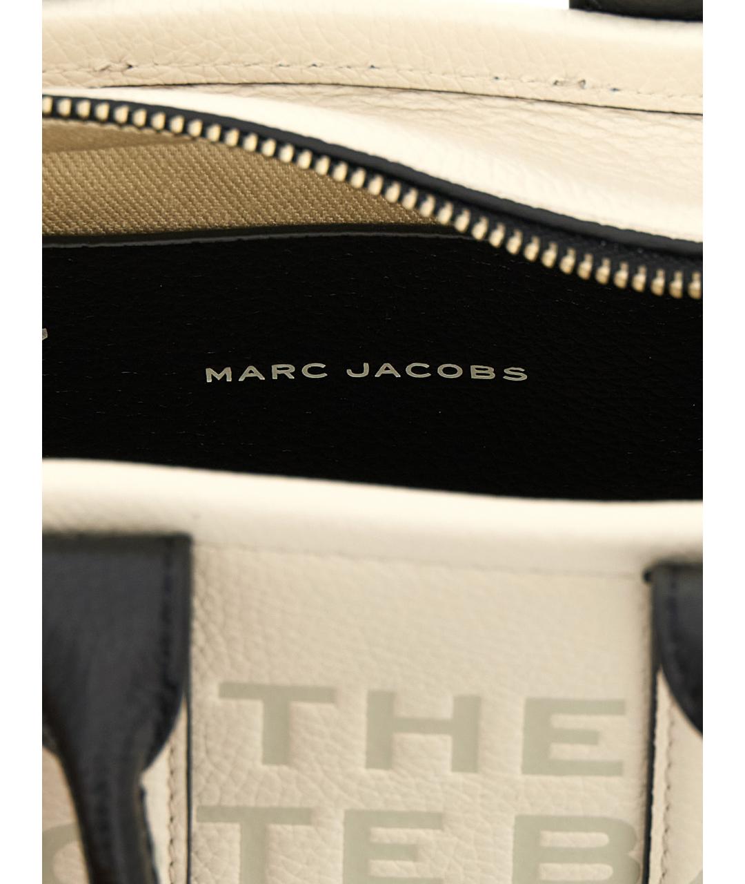 MARC JACOBS Белая кожаная сумка тоут, фото 4