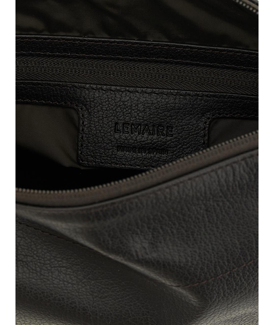 LEMAIRE Коричневая кожаная сумка через плечо, фото 4