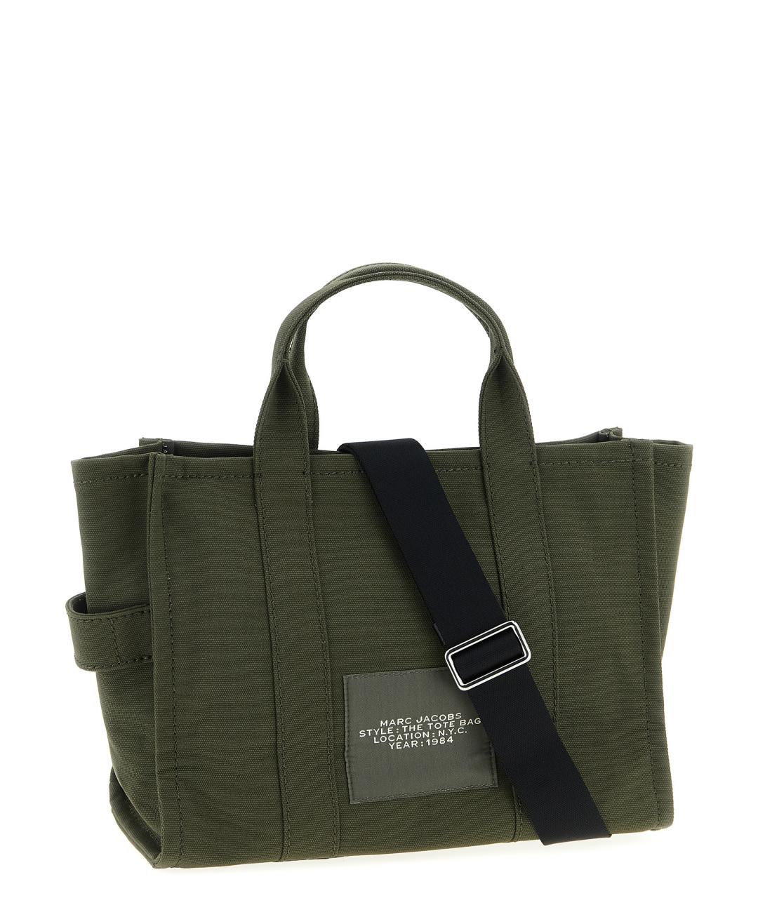 MARC JACOBS Зеленая хлопковая сумка тоут, фото 2