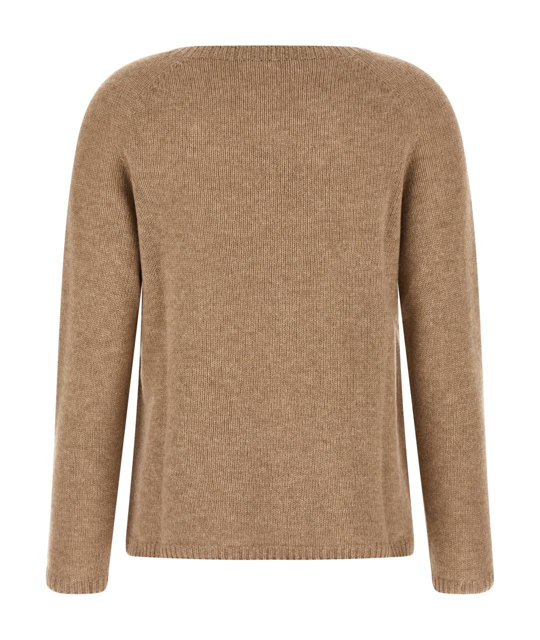 'S MAX MARA Бежевый шерстяной джемпер / свитер, фото 2