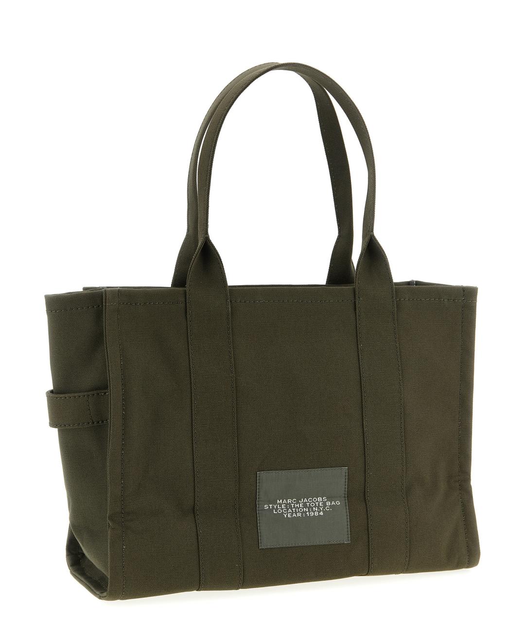 MARC JACOBS Зеленая хлопковая сумка тоут, фото 2