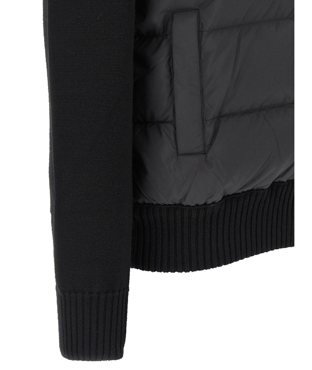 MONCLER Черная шерстяная куртка, фото 4