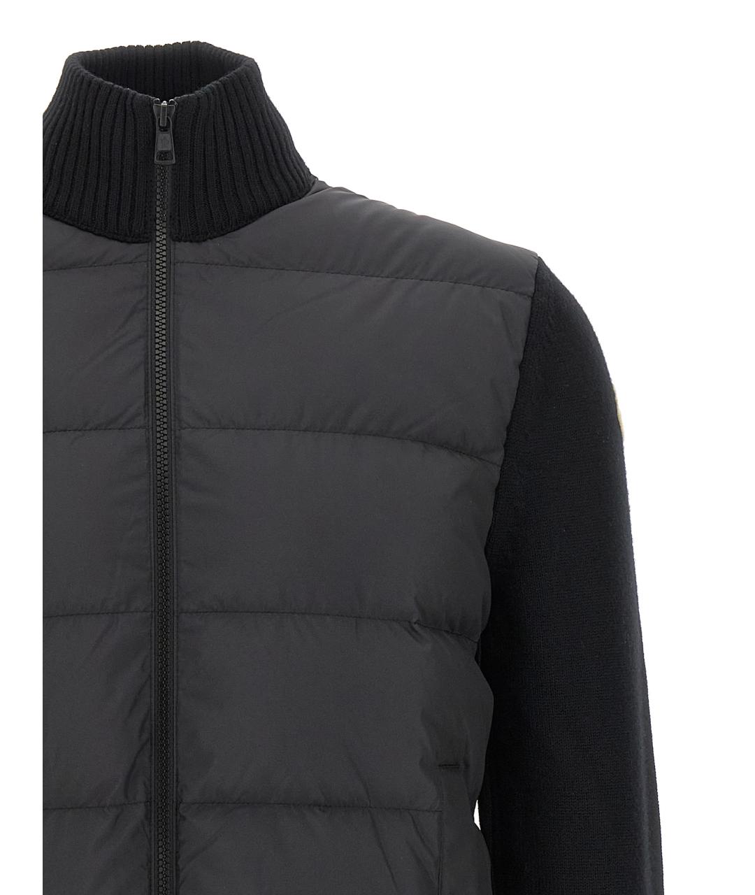 MONCLER Черная шерстяная куртка, фото 3