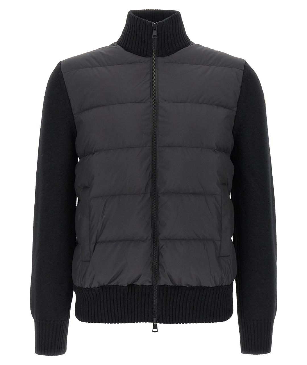 MONCLER Черная шерстяная куртка, фото 1