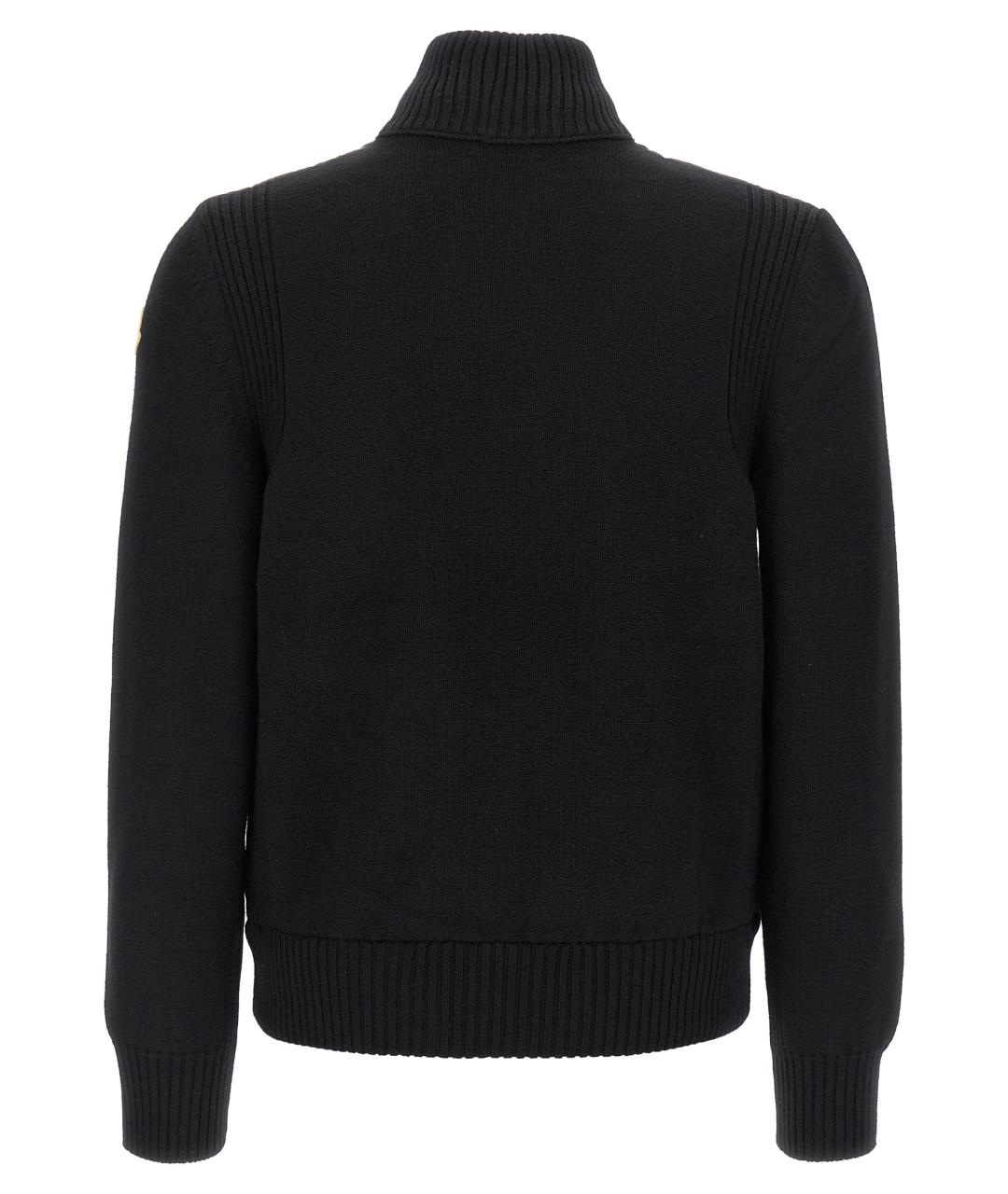 MONCLER Черная шерстяная куртка, фото 2