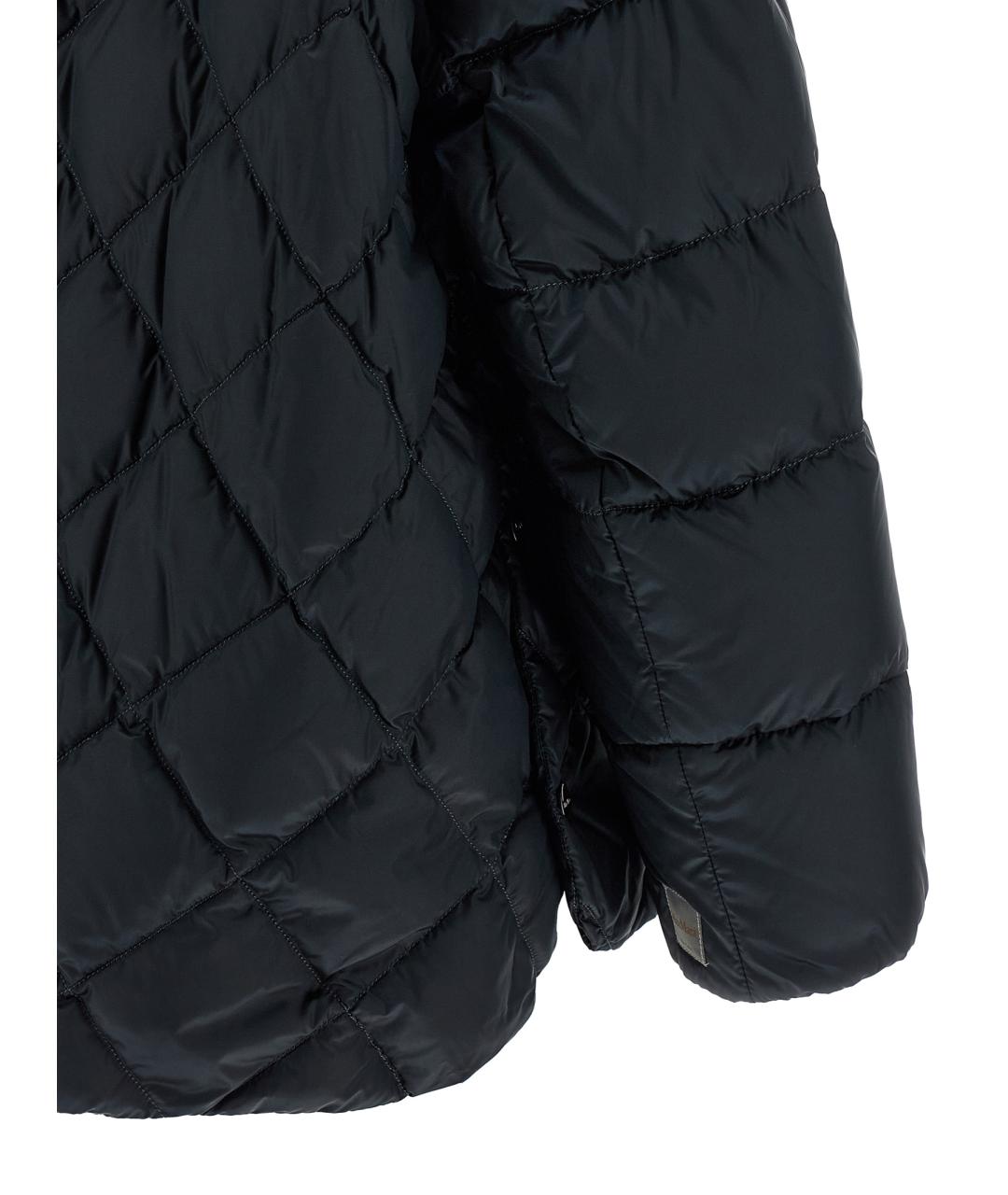 MAX MARA Синий полиамидовый пуховик, фото 4