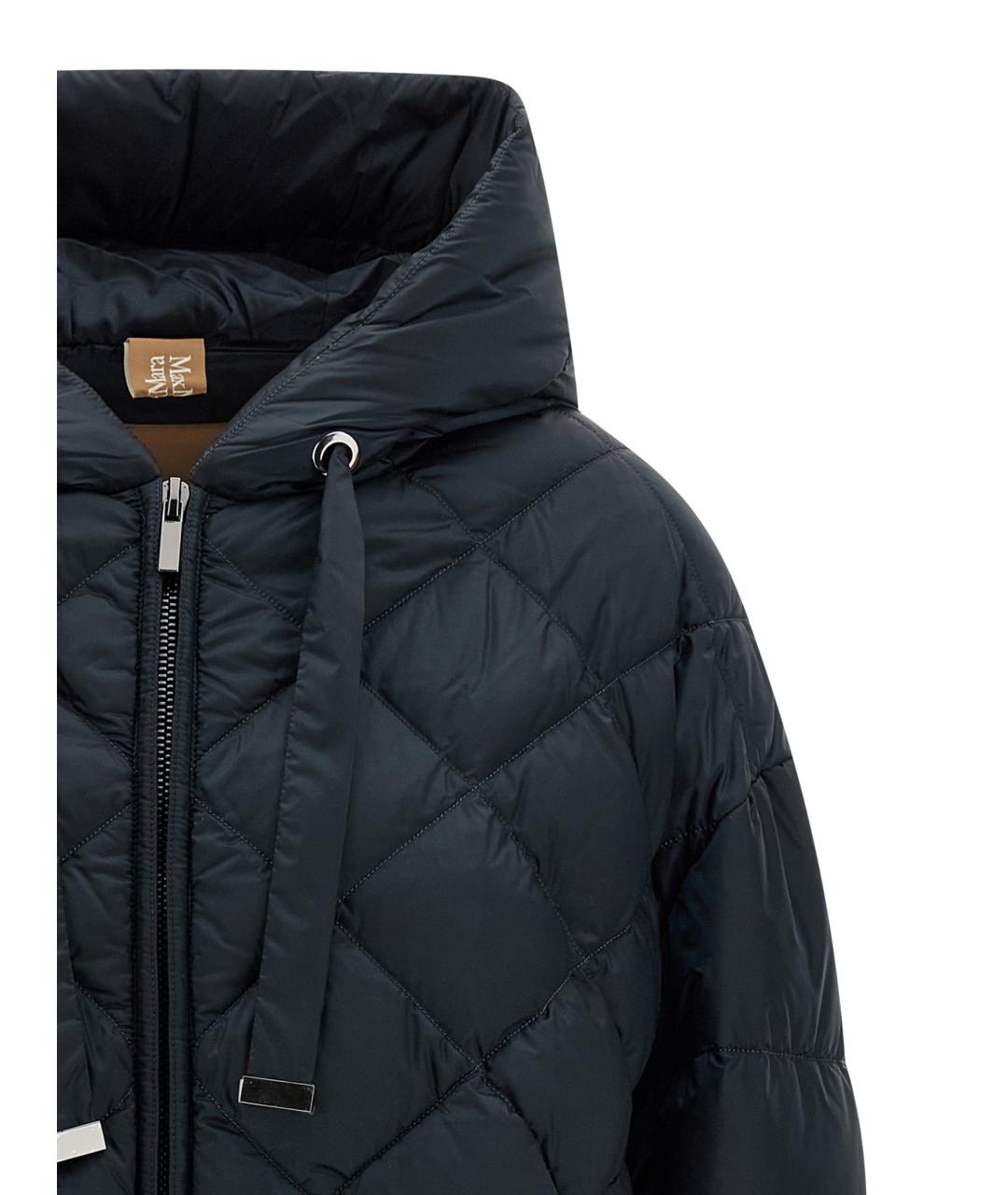 MAX MARA Синий полиамидовый пуховик, фото 3