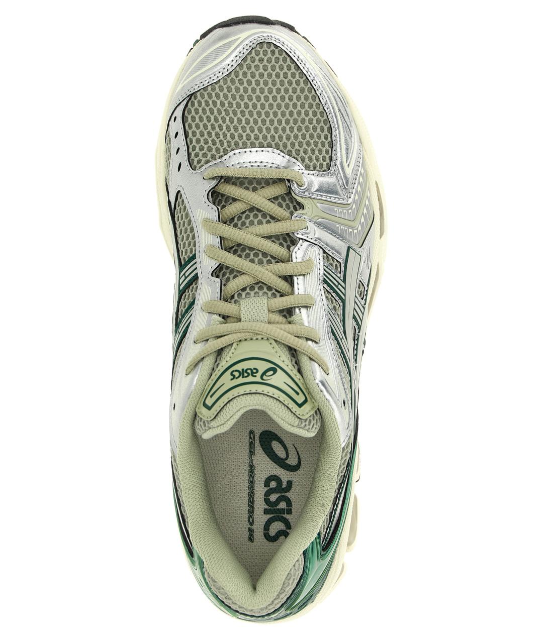 ASICS Зеленые текстильные кроссовки, фото 4