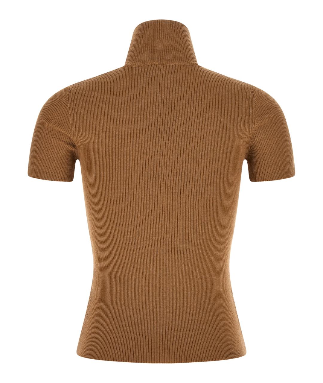 MAX MARA Бежевый шерстяной джемпер / свитер, фото 2