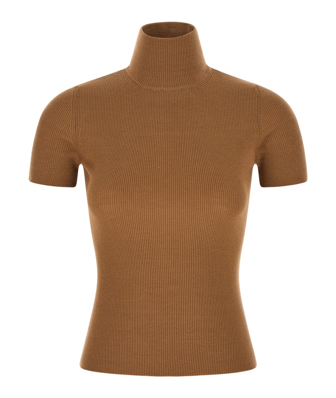 MAX MARA Бежевый шерстяной джемпер / свитер, фото 1