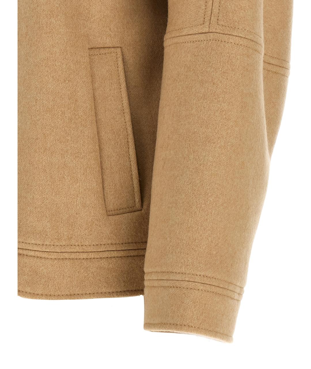 MAX MARA Бежевая шерстяная куртка, фото 4
