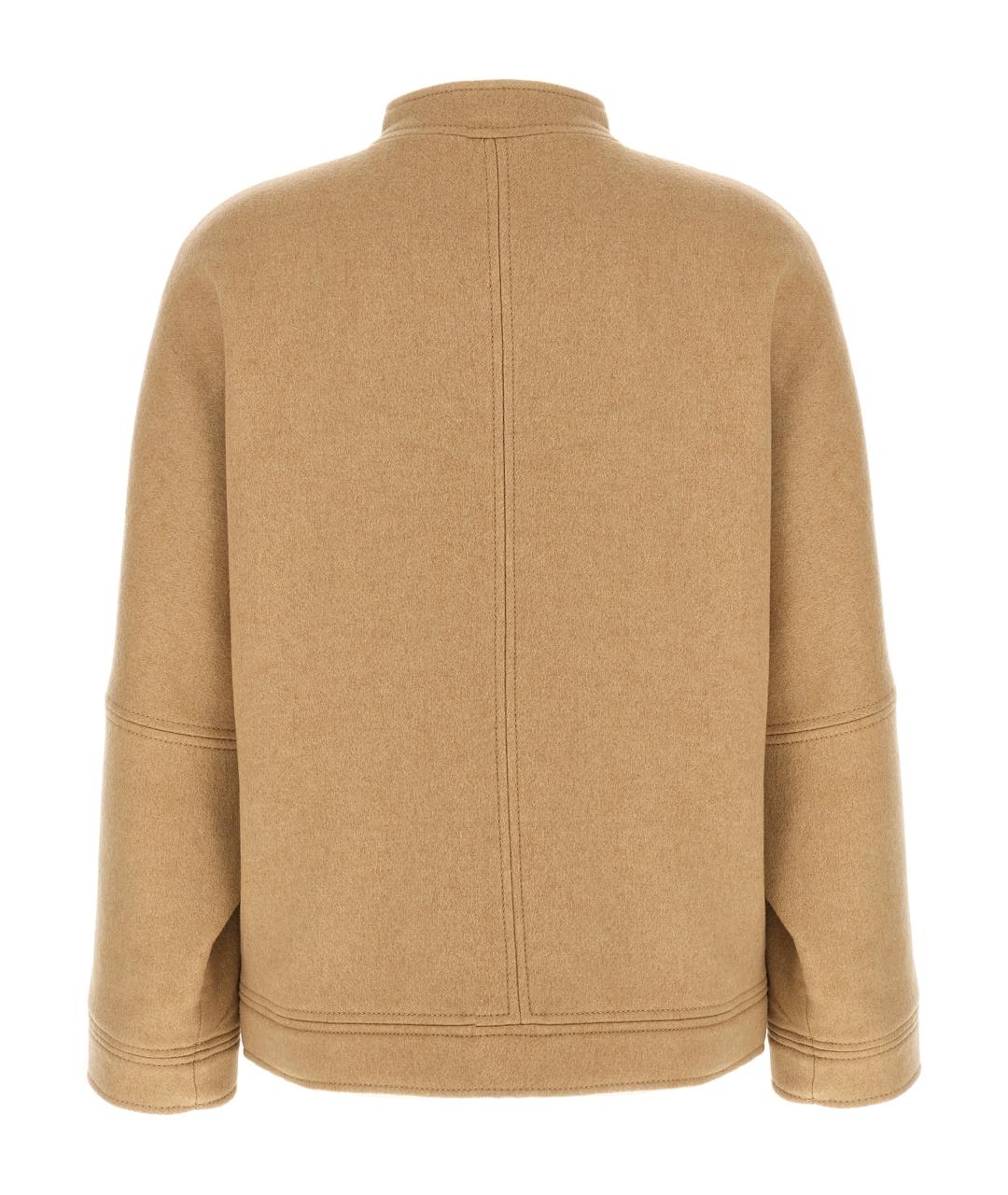 MAX MARA Бежевая шерстяная куртка, фото 2