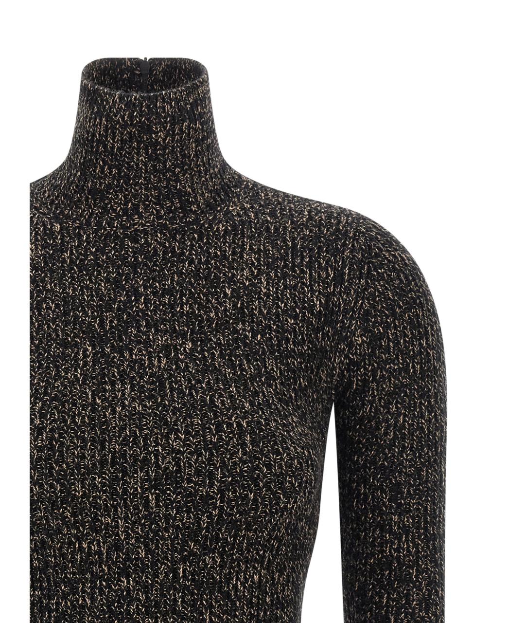 MAX MARA Черный шерстяной джемпер / свитер, фото 3