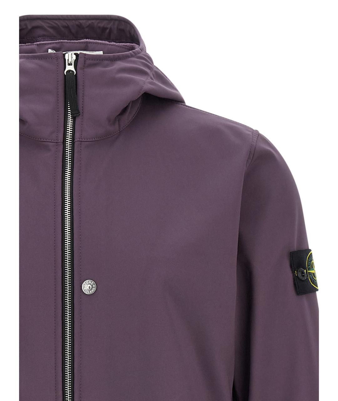 STONE ISLAND Фиолетовая полиэстеровая куртка, фото 3