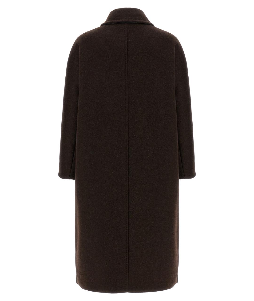 MAX MARA Коричневое шерстяное пальто, фото 2