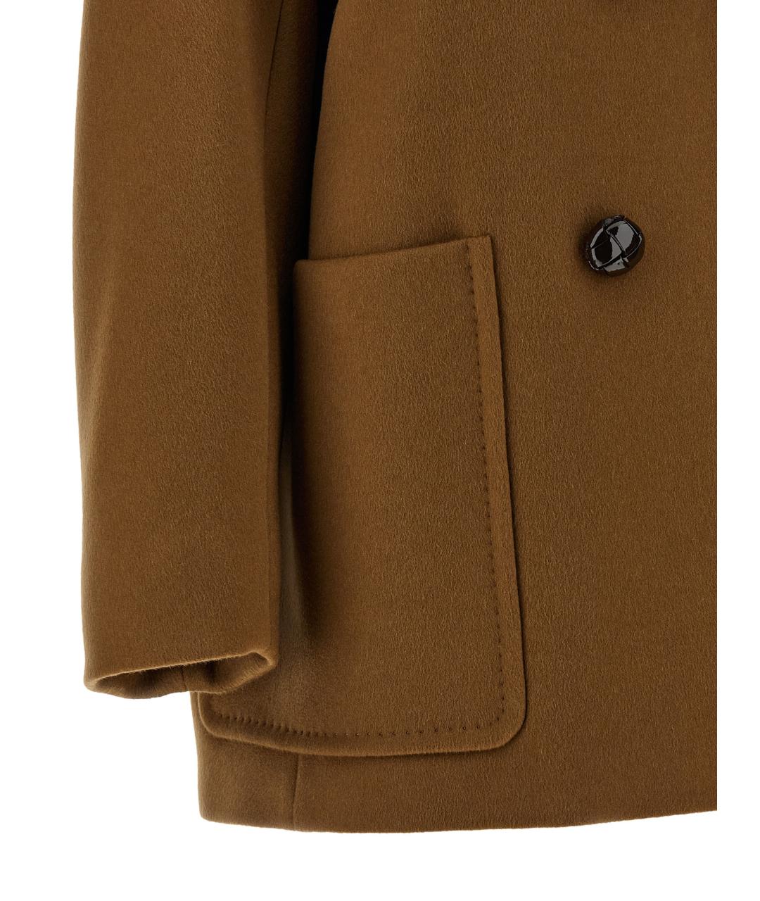 MAX MARA Коричневое кашемировое пальто, фото 4