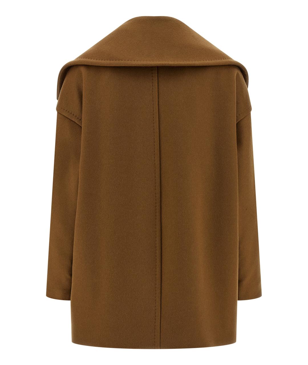 MAX MARA Коричневое кашемировое пальто, фото 2
